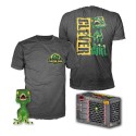 Jurassic Park POP! & Tee Set de Minifigura y Camiseta Clever Raptor Talla M