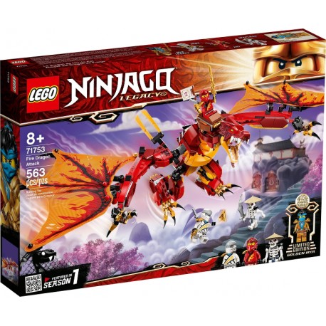 LEGO NINJAGO 71753 Ataque del Dragón de Fuego