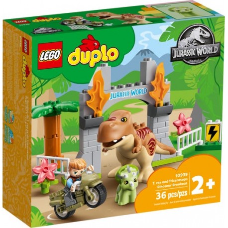 LEGO DUPLO 10939 Fuga del T. rex y el Triceratops