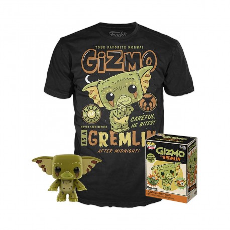 Gremlins POP! & Tee Set de Minifigura y Camiseta Gizmo talla L