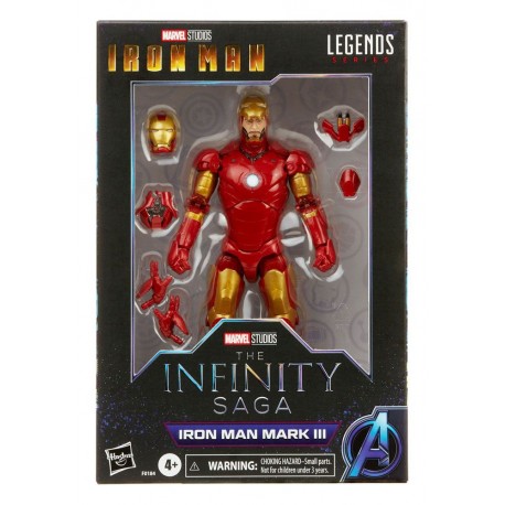 HASBRO The Infinity Saga Marvel Legends Series Figura 2021 Iron Man Mark III Iron Man_CAJA1