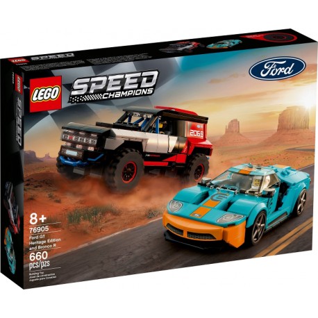LEGO SPEED CHAMPIONS 76905 Ford GT Heritage Edition y Bronco R