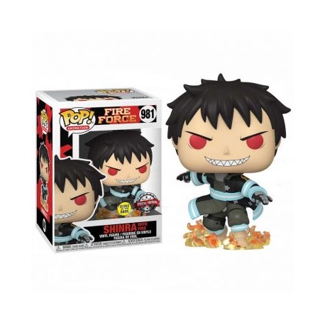 FUNKO POP ANIMATION FIRE FORCE SHINRA WITH FIRE GITD (981) EXC