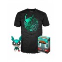 Funko POP & Tee! Deku/ W Helmet S - My Hero Academia
