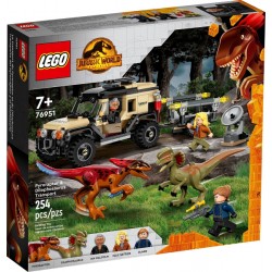 LEGO JURASSIC WORLD 76951 Transporte del Pyrorraptor y el Dilofosaurio