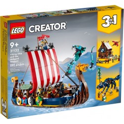 LEGO CREATOR 31132 Barco Vikingo y Serpiente Midgard