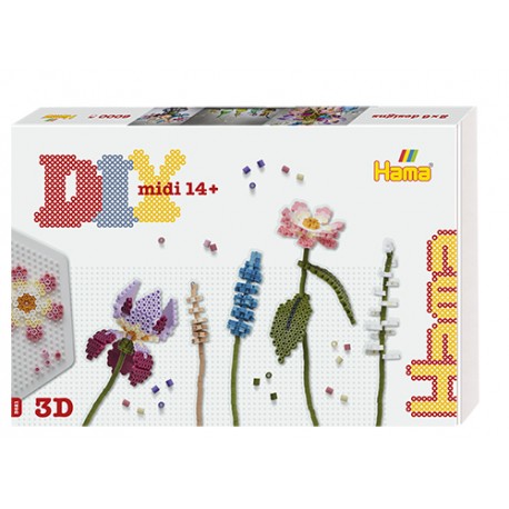3621 Kit Hama Beads Midi Hama Art: Ramo de flores
