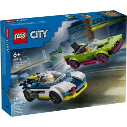LEGO CITY 60415 Coche de Policía y Potente Deportivo