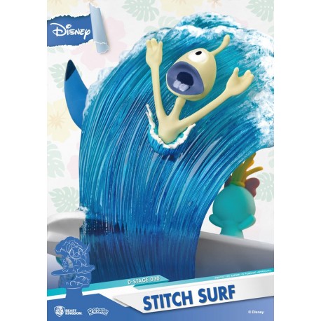 Disney Summer Series Diorama D-Stage Stitch Surf 15 cm
