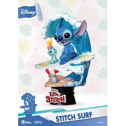 Disney Summer Series Diorama D-Stage Stitch Surf 15 cm 2
