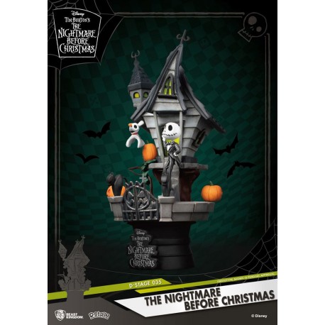 Pesadilla antes de Navidad Diorama D-Stage Jack's Haunted House 15 cm