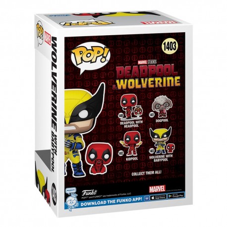 FUNKO POP MARVEL DEADPOOL 3 -  Wolverine w/ Babypool (1403)