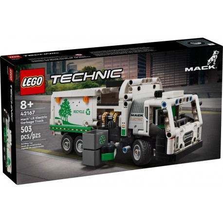 LEGO TECHNIC 42167 Camión de Residuos Mack LR Electric