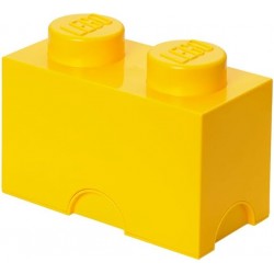 LEGO ALMACENAJE BLOQUE AMARILLO APILABLE