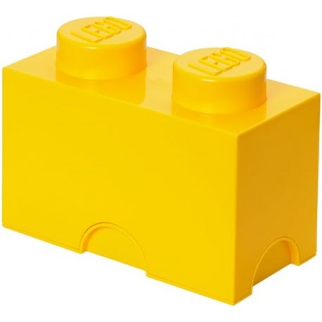 LEGO ALMACENAJE BLOQUE AMARILLO APILABLE