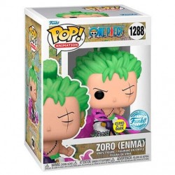 FUNKO POP ANIMATION ONE PIECE ZORO (ENMA) GITD EXC (1288)