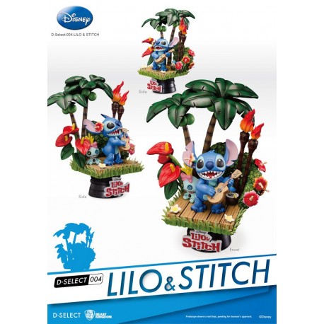 Disney Diorama PVC D-Stage Stitch 14 cm