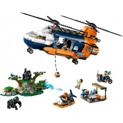 LEGO CITY 60437 Exploradores de la Jungla: Helicóptero en Campamento Base 2
