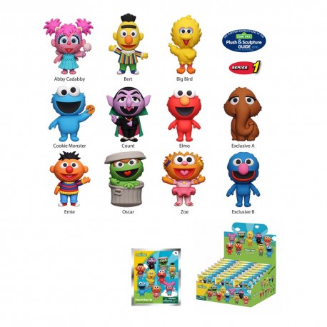 Sesame Street Colgantes llavero PVC 3D Series 01