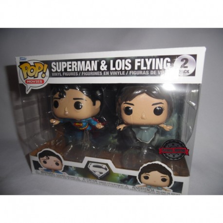FUNKO POP MOVIES SUPERMAN & LOIS FLYING EXC PACK 2