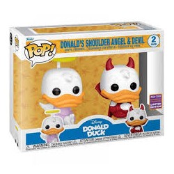 FUNKO POP DISNEY DONALD'S SHOULDER ANGEL & DEVIL 2022 WONDROUS CONVENTION LIMITED EDITION PACK 2