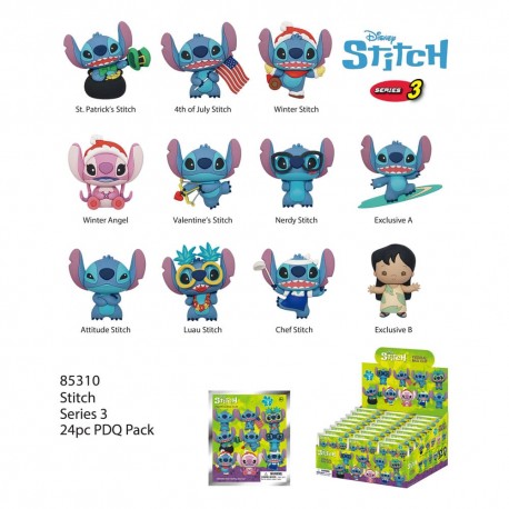 Lilo & Stitch Colgantes llavero PVC 3D Serie 3
