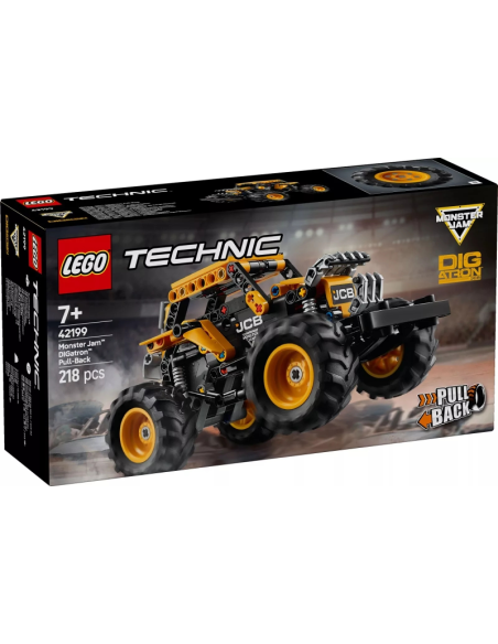 LEGO TECHNIC 42199 Monster Jam DIGatron con Motor de Carga Manual